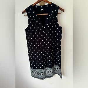 Old Navy NEW Geometric Black & White Shift Dress Tank Dress Size Small Boho